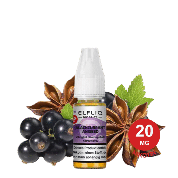 ELFLIQ by Elfbar - Blackcurrant Aniseed 20mg Nikotin (10ml)