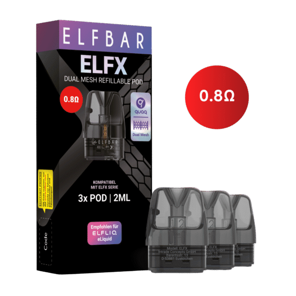 ELFBAR ELFX Refillable Pod - 0.8 Ω
