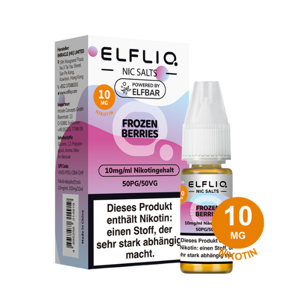 Second image of ELFLIQ by Elfbar - Frozen Berry 10mg Nikotin (10ml)