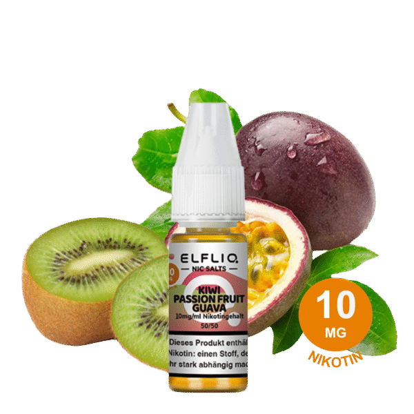 ELFLIQ by Elfbar - Kiwi Passion Fruit Guava 10mg Nikotin (10ml)