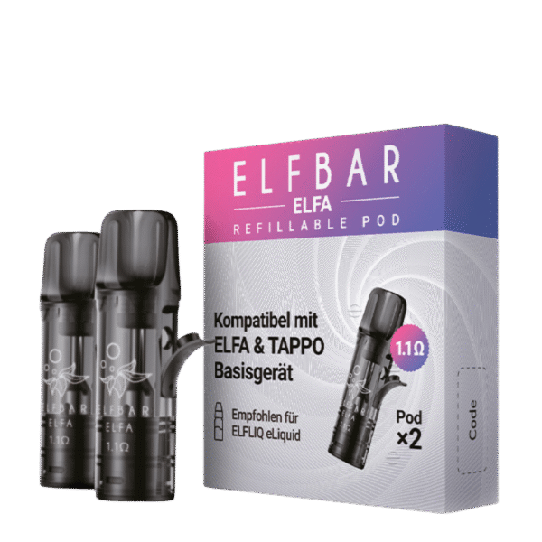 Elfbar ELFA - Refillable Pod 1.1 Ohm Ω (2er Pack)